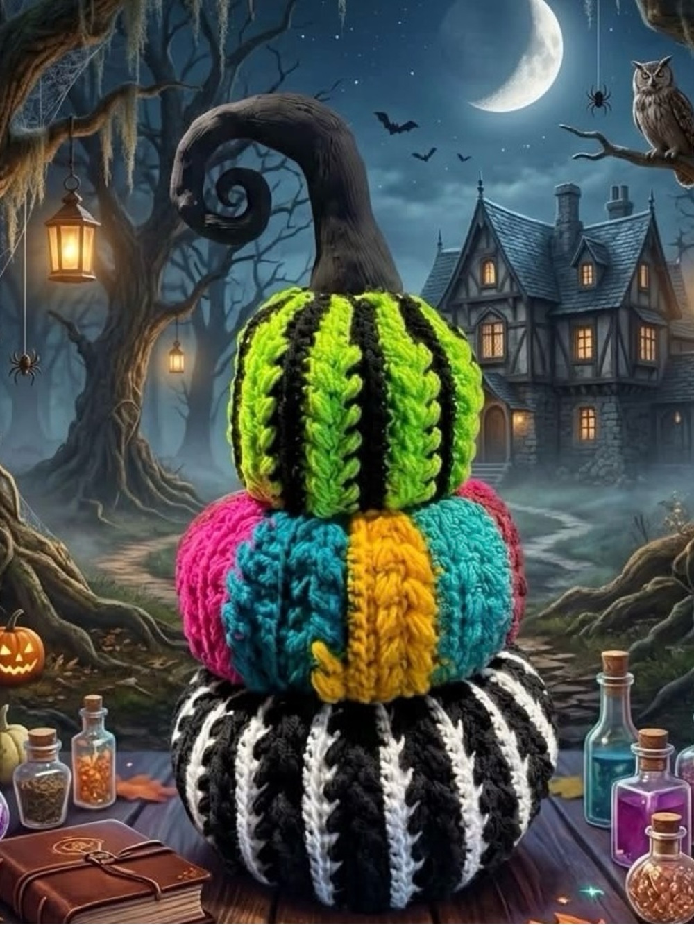 Whimsical pumpkin stack - Picture 1 of 1